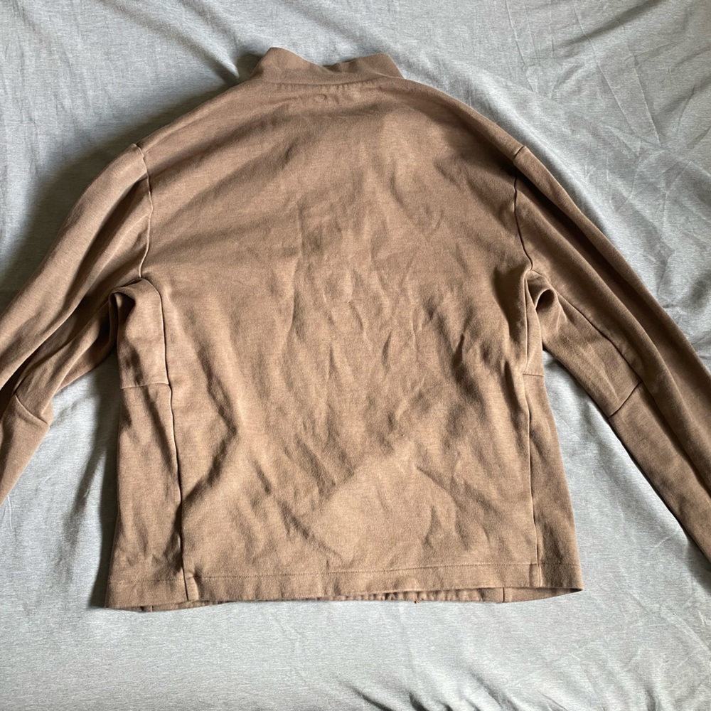Gapfit Tech Fleece Half-Zip Pullover Cocoa Brown - Medium - Picture 2 of 2